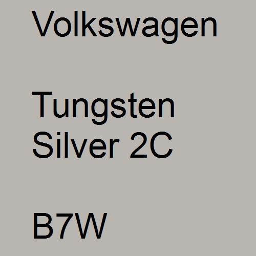 Volkswagen, Tungsten Silver 2C, B7W.